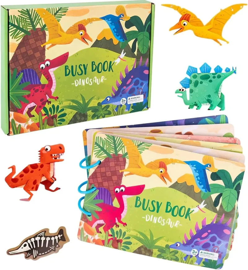Montessori Beschäftigt Buch für Kinder Aufkleber Ruhiges Buch Baby Frühpädagogisches Spielzeug Kleinkinder Passende Puzzles Spiel Lernspielzeug Geschenke