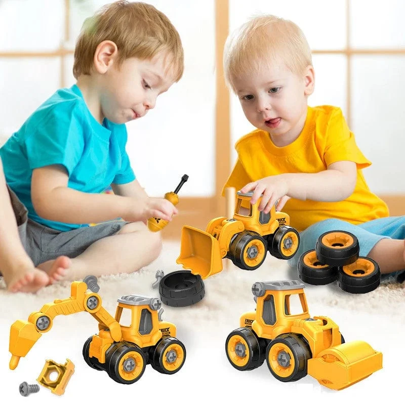 Mutter Demontage Laden Entladen Engineering Lkw Bagger Bulldozer Montessori Bildung Spielzeug Kind Schraube Kreative Werkzeug Auto