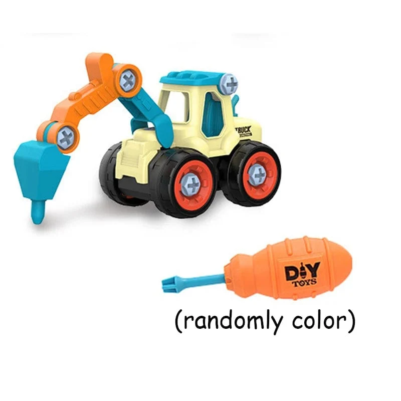 Mutter Demontage Laden Entladen Engineering Lkw Bagger Bulldozer Montessori Bildung Spielzeug Kind Schraube Kreative Werkzeug Auto