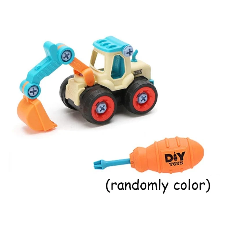 Mutter Demontage Laden Entladen Engineering Lkw Bagger Bulldozer Montessori Bildung Spielzeug Kind Schraube Kreative Werkzeug Auto