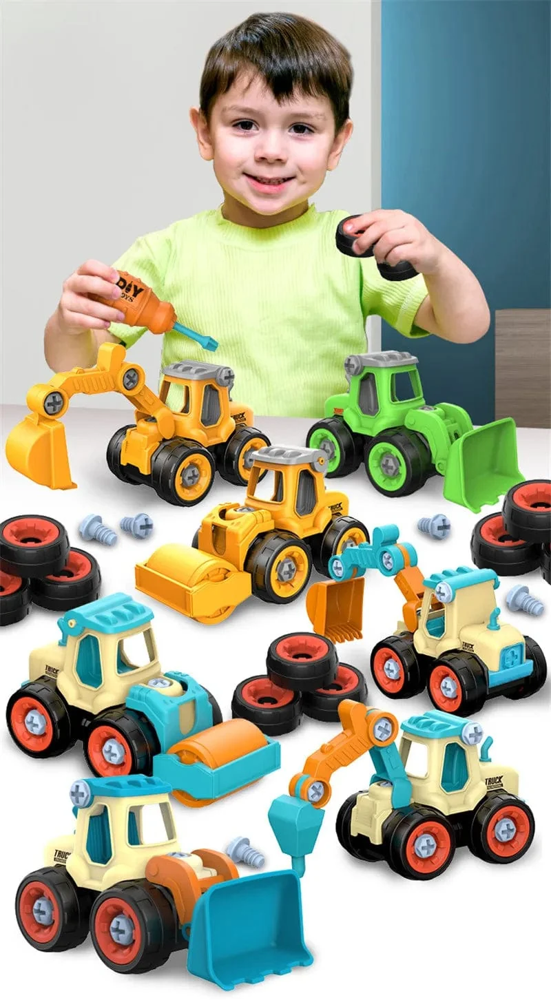 Mutter Demontage Laden Entladen Engineering Lkw Bagger Bulldozer Montessori Bildung Spielzeug Kind Schraube Kreative Werkzeug Auto