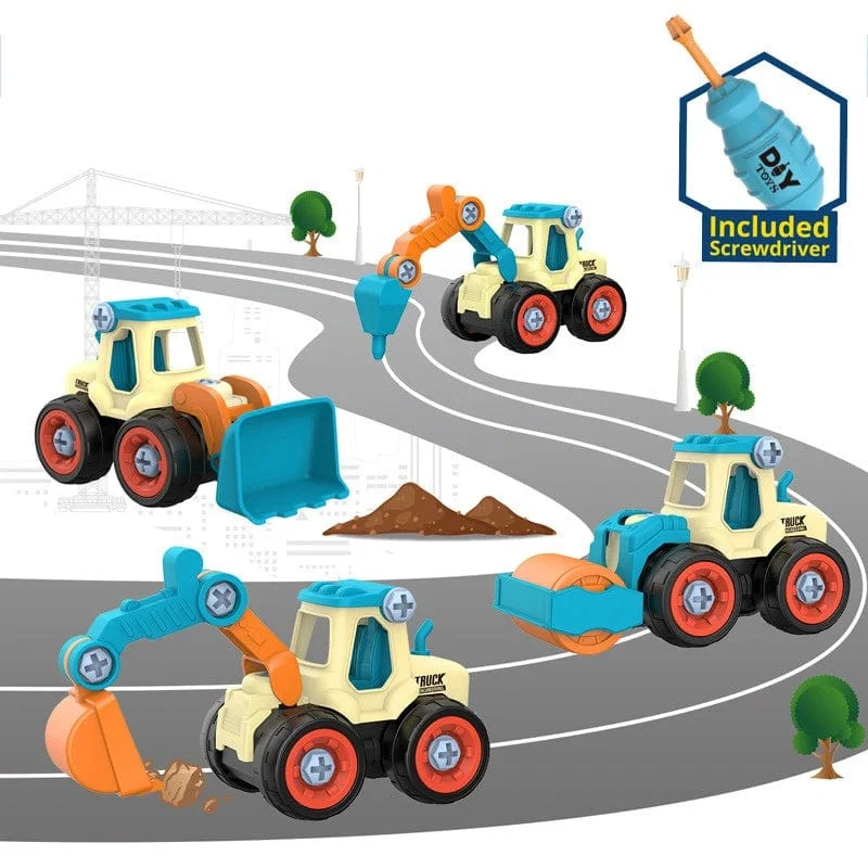 Mutter Demontage Laden Entladen Engineering Lkw Bagger Bulldozer Montessori Bildung Spielzeug Kind Schraube Kreative Werkzeug Auto