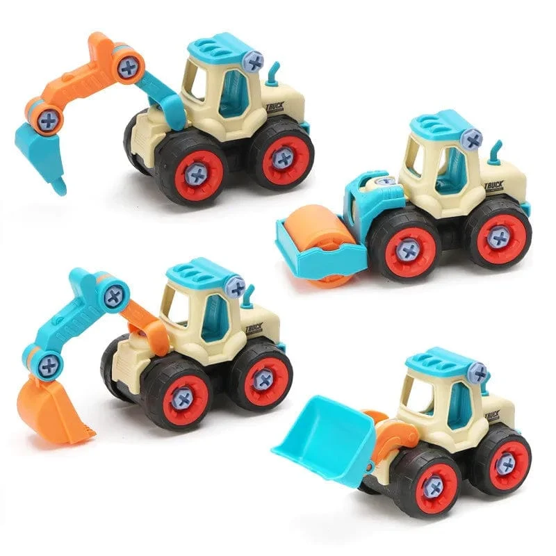 Mutter Demontage Laden Entladen Engineering Lkw Bagger Bulldozer Montessori Bildung Spielzeug Kind Schraube Kreative Werkzeug Auto