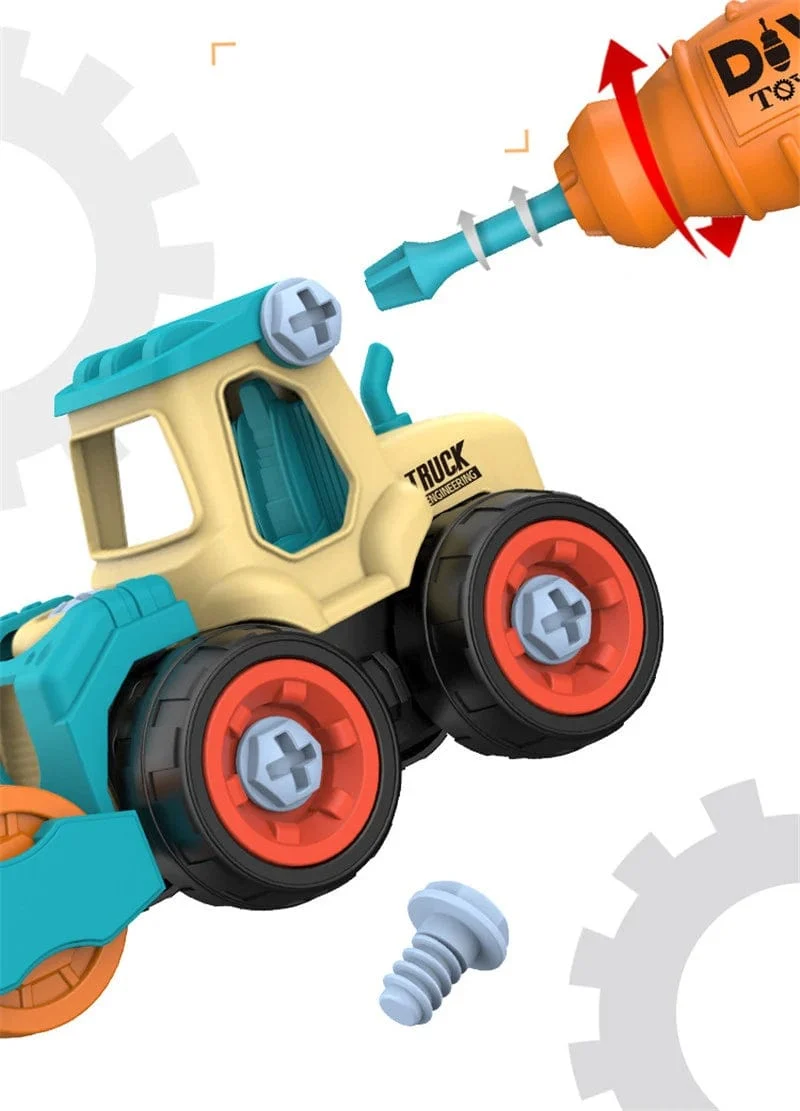 Mutter Demontage Laden Entladen Engineering Lkw Bagger Bulldozer Montessori Bildung Spielzeug Kind Schraube Kreative Werkzeug Auto
