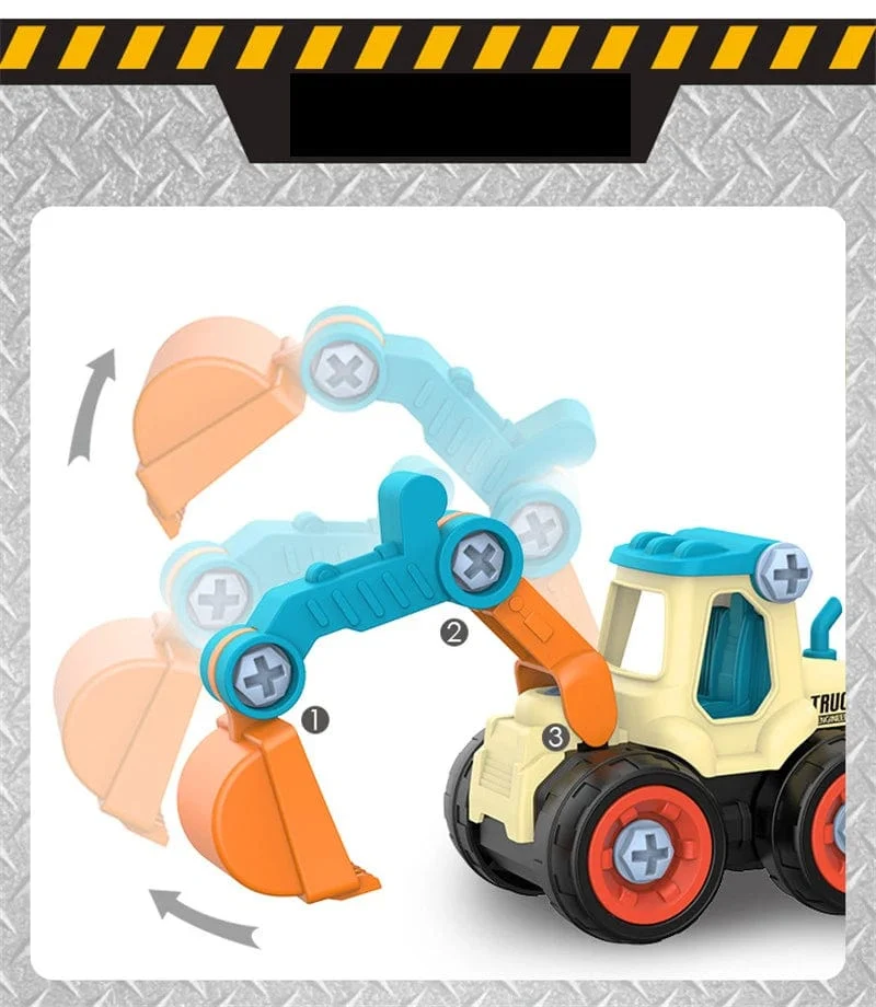 Mutter Demontage Laden Entladen Engineering Lkw Bagger Bulldozer Montessori Bildung Spielzeug Kind Schraube Kreative Werkzeug Auto