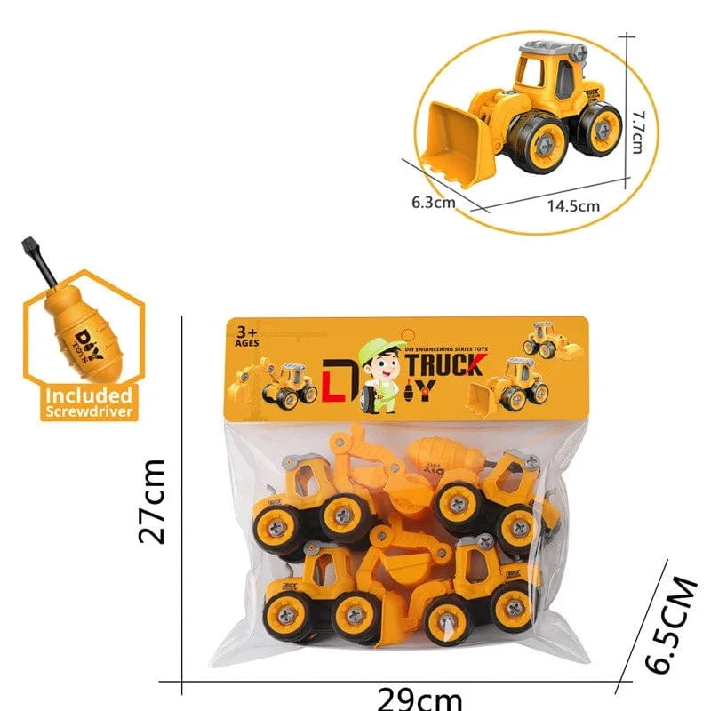 Mutter Demontage Laden Entladen Engineering Lkw Bagger Bulldozer Montessori Bildung Spielzeug Kind Schraube Kreative Werkzeug Auto