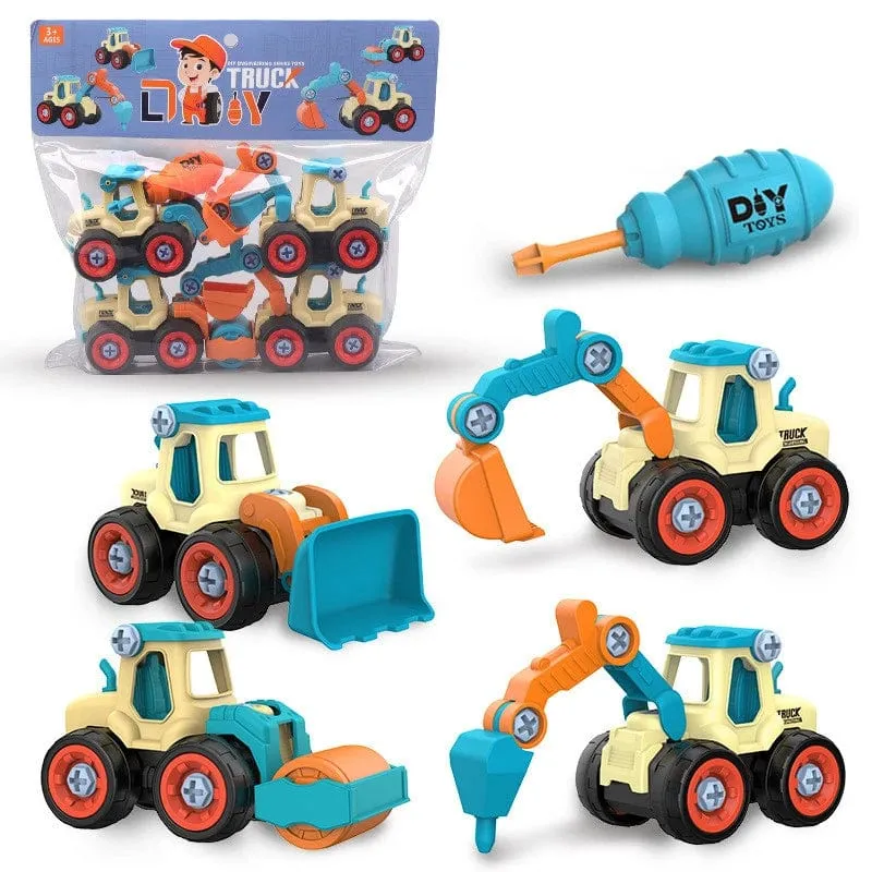 Mutter Demontage Laden Entladen Engineering Lkw Bagger Bulldozer Montessori Bildung Spielzeug Kind Schraube Kreative Werkzeug Auto