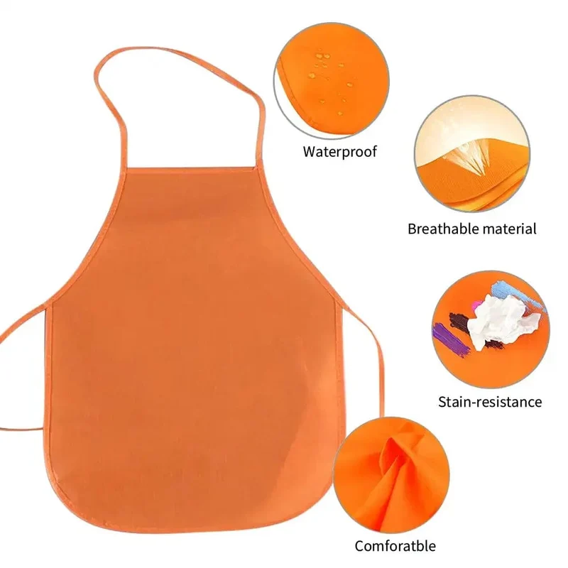 Kinderschürze, einfarbig, bunt, Vliesstoff, für Kinder, Malen, Zeichnen, Spielzeug, Schürzen, Basteln, Spielset, Backen, Kochen, Latzschürze