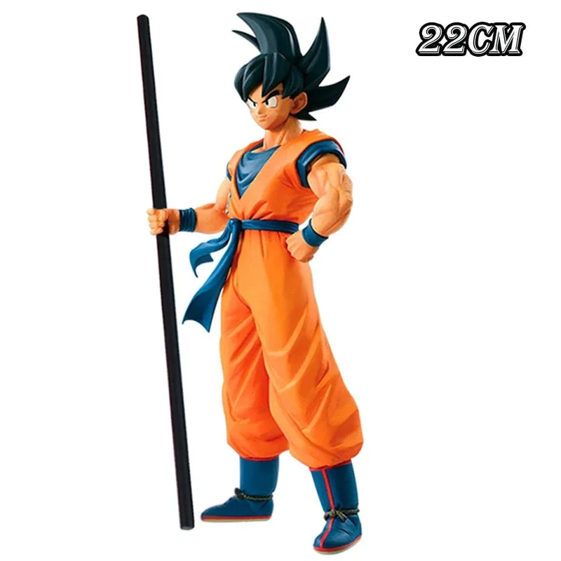 Auf Lager Dragon Ball Son Goku Super Saiyajin Anime Figur 22cm Goku DBZ Action Figur Modell Geschenk Sammlerfigur für Kinderspielzeug