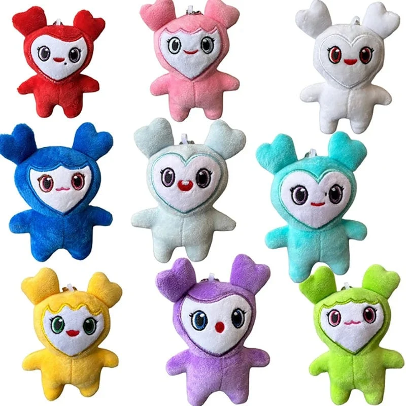 9 Teile/los Plüsch lovelys zweimal Koreanische Super Star Plüsch Spielzeug Cartoon Tier Puppe Keychain Anhänger Keybuckle PlushToy für Fans