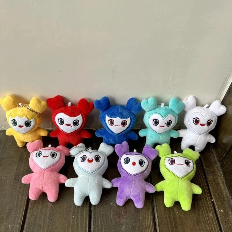 9 Teile/los Plüsch lovelys zweimal Koreanische Super Star Plüsch Spielzeug Cartoon Tier Puppe Keychain Anhänger Keybuckle PlushToy für Fans