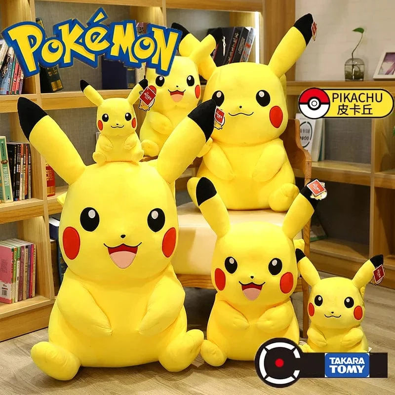 Süße Pikachu-Plüschtiere, Puppe, Anime, Pokemon, Kawaii, große ausgestopfte Plüschtiere, weiche, hochwertige Füllung, Weihnachtsgeschenke für Kinder
