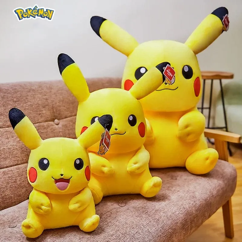 Süße Pikachu-Plüschtiere, Puppe, Anime, Pokemon, Kawaii, große ausgestopfte Plüschtiere, weiche, hochwertige Füllung, Weihnachtsgeschenke für Kinder