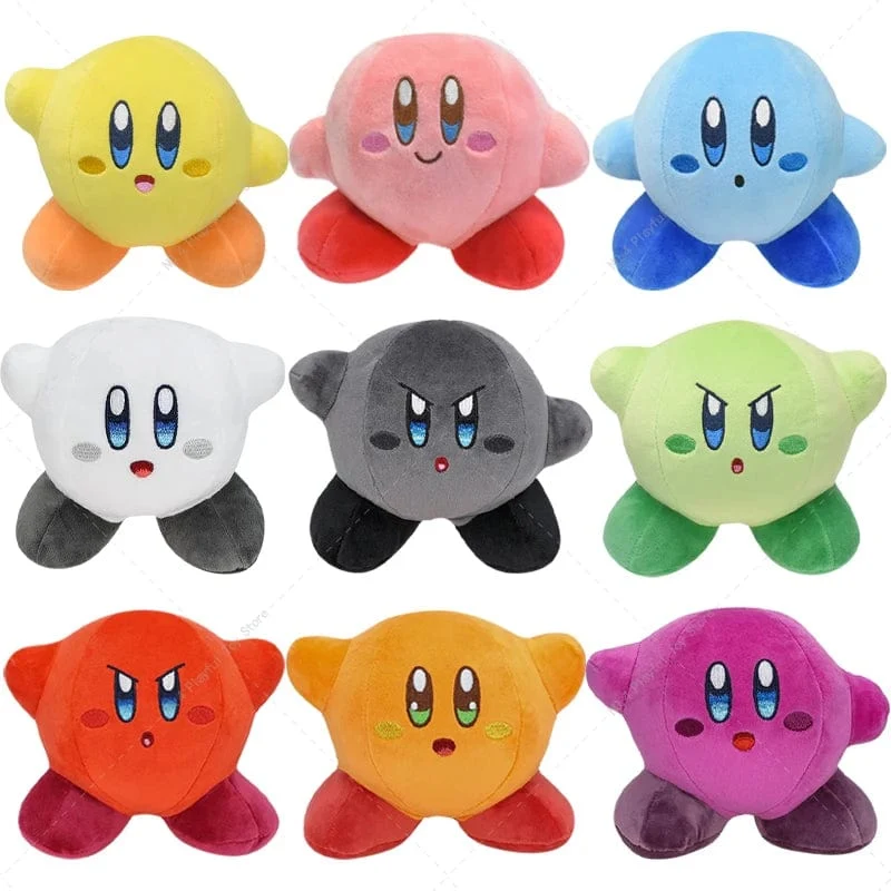 6 Arten Anime Kirby Plüschpuppe Spielzeug Weiche Angefüllte Plüsch Kawaii Cartoon Spielzeugsammlung Tolles Weihnachtsgeburtstagsgeschenk für Kinder