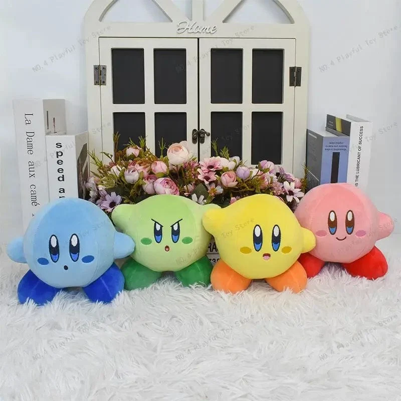6 Arten Anime Kirby Plüschpuppe Spielzeug Weiche Angefüllte Plüsch Kawaii Cartoon Spielzeugsammlung Tolles Weihnachtsgeburtstagsgeschenk für Kinder