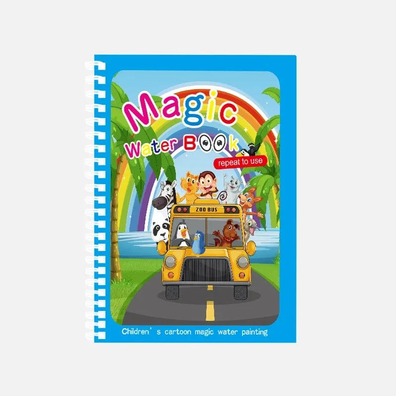 Magisches Wasser-Malbuch, wiederverwendbares Montessori-Malbuch für Kinder, sensorisches frühpädagogisches Lern-Malspielzeug für Kinder