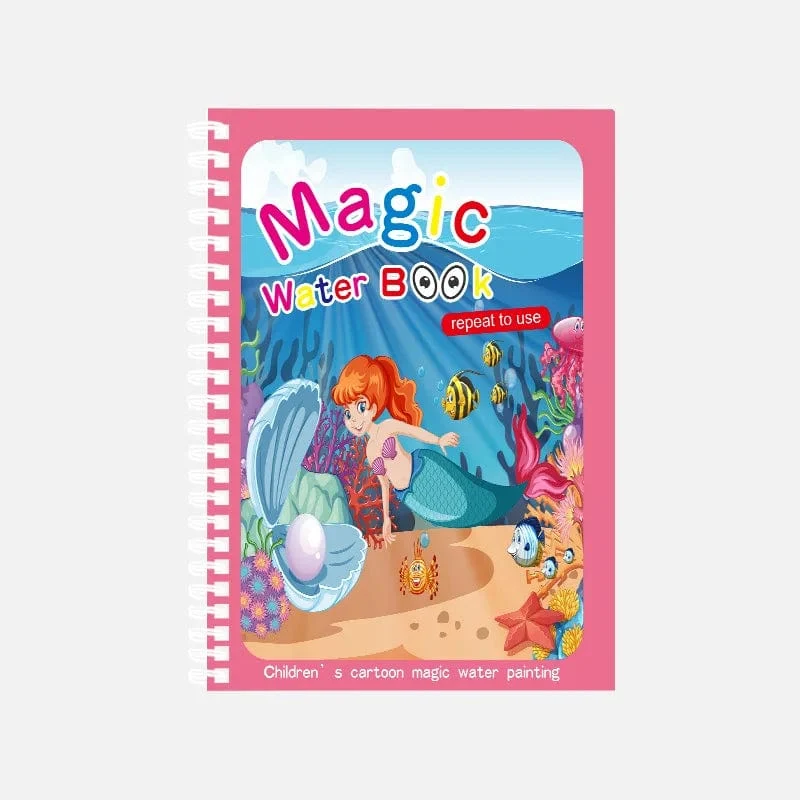 Magisches Wasser-Malbuch, wiederverwendbares Montessori-Malbuch für Kinder, sensorisches frühpädagogisches Lern-Malspielzeug für Kinder