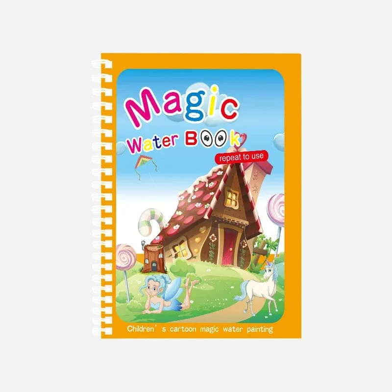 Magisches Wasser-Malbuch, wiederverwendbares Montessori-Malbuch für Kinder, sensorisches frühpädagogisches Lern-Malspielzeug für Kinder