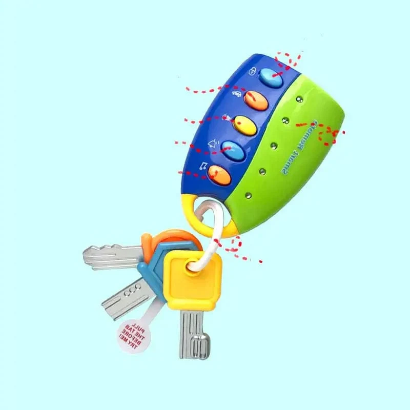 Premium Qualität Lustige Baby Musical Auto Schlüssel Spielzeug Smart Remote Auto Stimmen Pretend Spielen Bildung Spielzeug