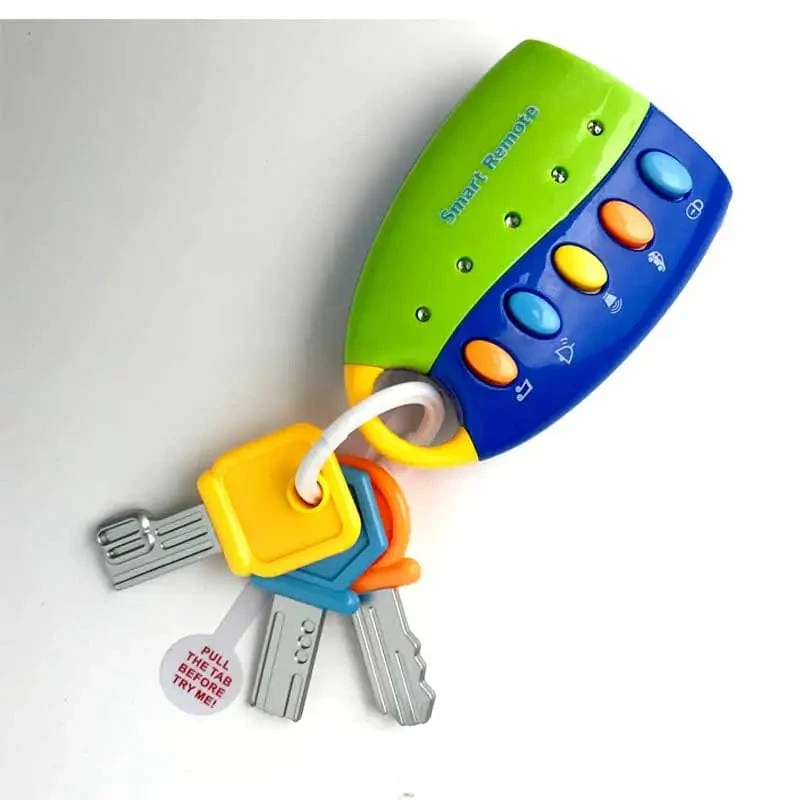 Premium Qualität Lustige Baby Musical Auto Schlüssel Spielzeug Smart Remote Auto Stimmen Pretend Spielen Bildung Spielzeug