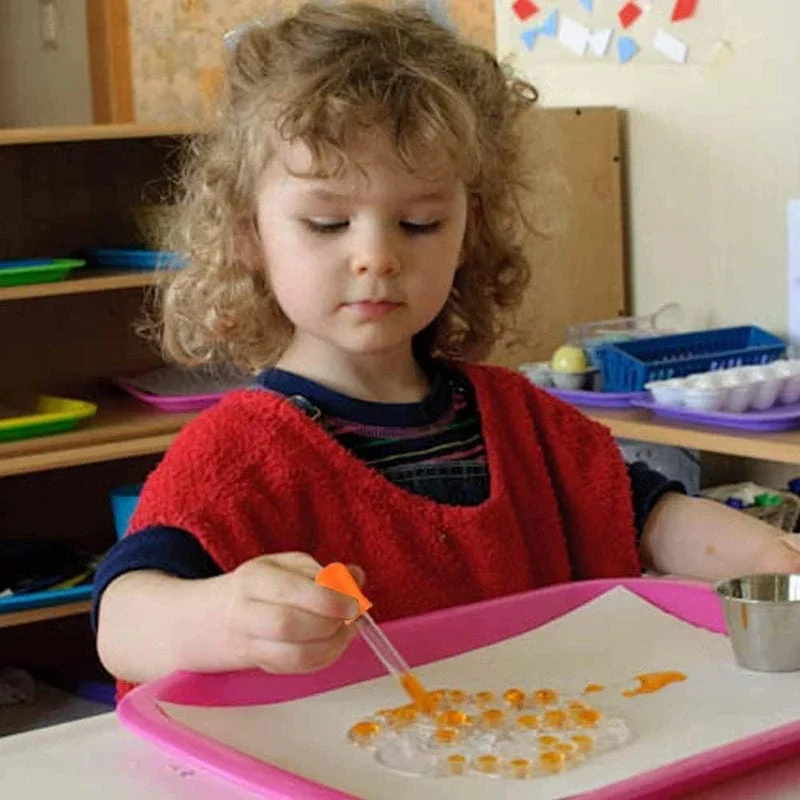 1/4 stücke Kinder Drop Scoop Clip Pinzette Spielzeug Feine Motor Geschicklichkeit Training Tool Set Montessori Frühen Lernen Bildung Spielzeug Kleinkind