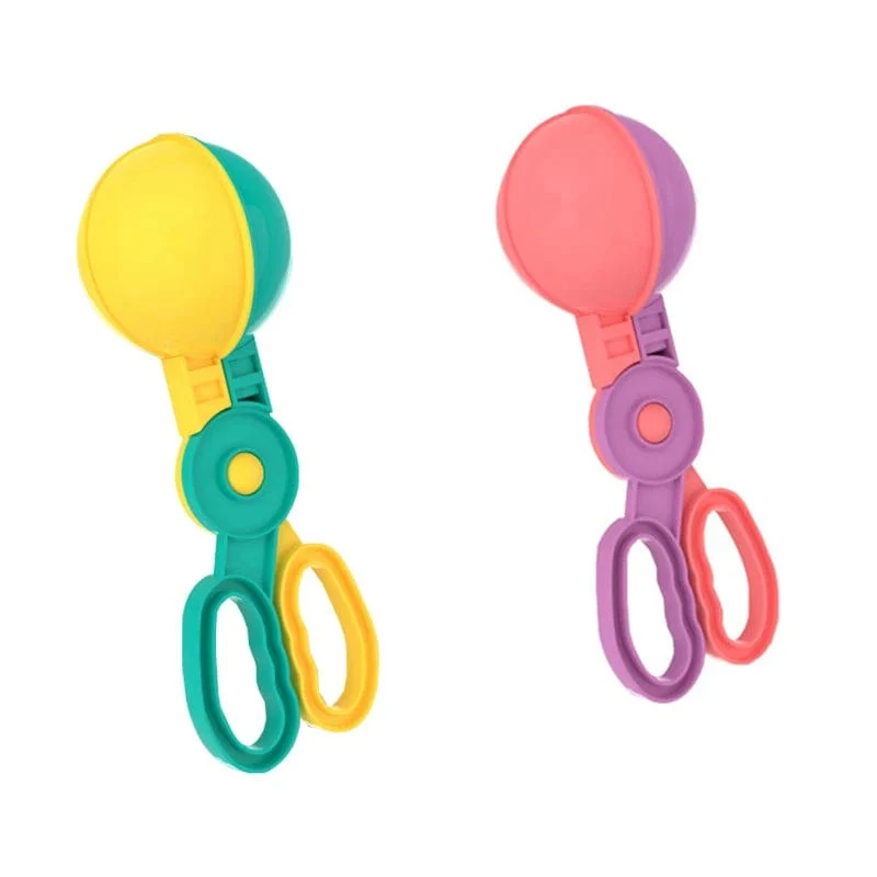 1/4 stücke Kinder Drop Scoop Clip Pinzette Spielzeug Feine Motor Geschicklichkeit Training Tool Set Montessori Frühen Lernen Bildung Spielzeug Kleinkind