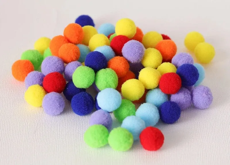 68/109 der Feinmotorik-Lernspielzeuge für Kinder, Zählspielzeug, bunte Plüschbälle, Sortierspiele, Montessori-Spielzeug für die Früherziehung
