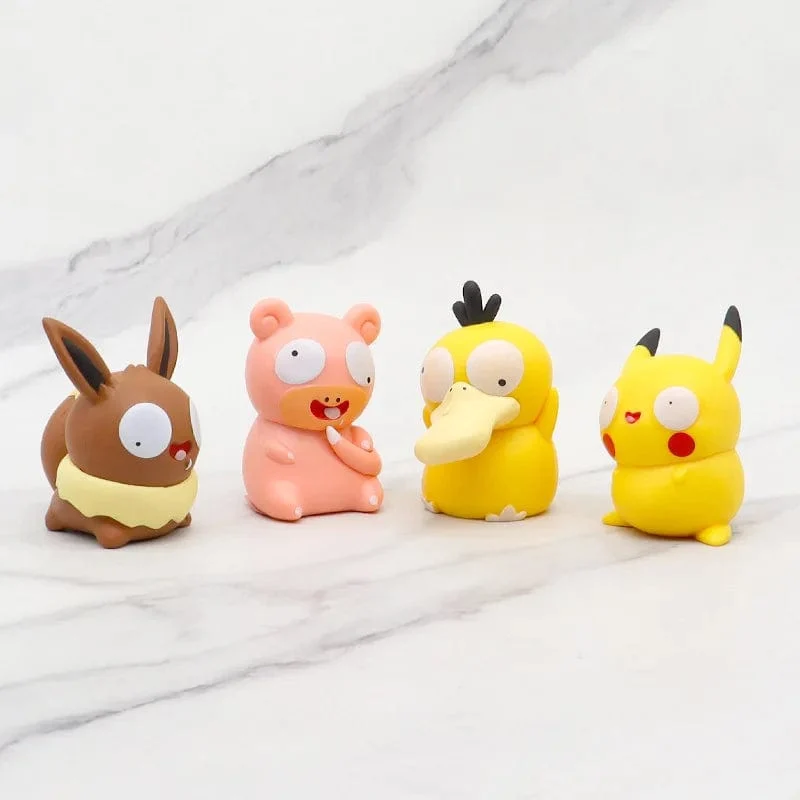 8 teile/satz Pokemon Dumme Kawaii Big Eye Pikachu Charmander Bulbasaur Lustige Gk Action Figur Spielzeug Weihnachten Geschenk für Kinder