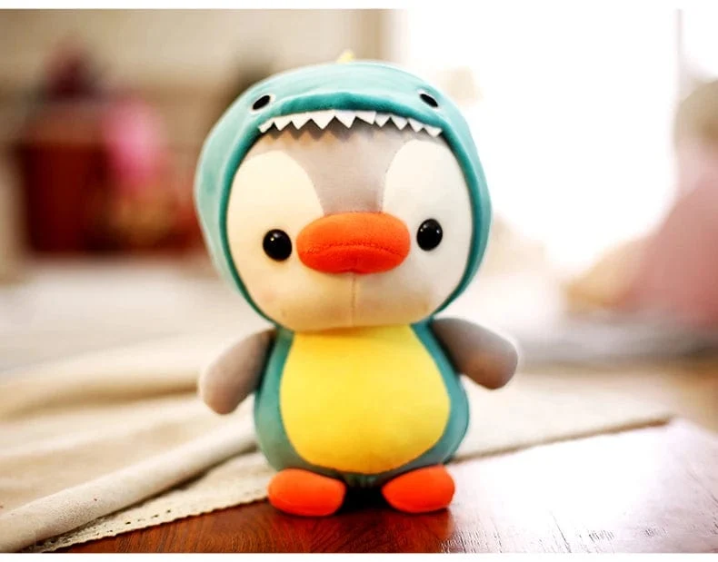 Kawaii Plüschtier Pinguin verwandelt sich in Dinosaurier Frosch Einhorn Biene Ausgestopfte Puppe Cartoon Tier Geburtstag Weihnachtsgeschenk für Kinder Kinder