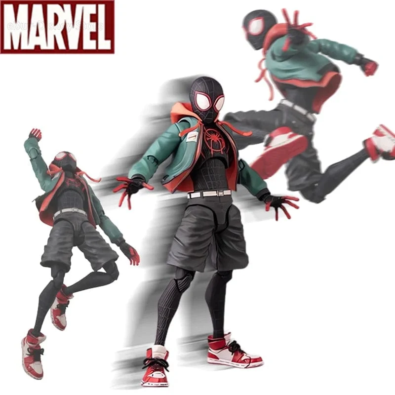 Miles Morales Spider Man Actionfiguren 15 cm Multi-Zubehör Superheld Spiderman Bewegliche Statuen Modell Sammlerstücke