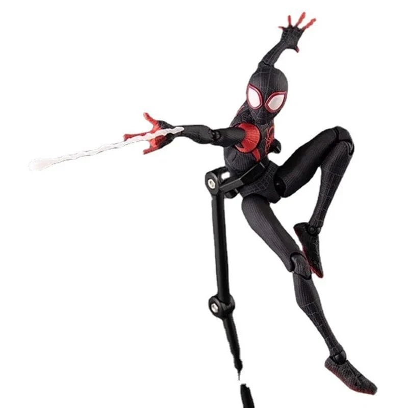 Miles Morales Spider Man Actionfiguren 15 cm Multi-Zubehör Superheld Spiderman Bewegliche Statuen Modell Sammlerstücke