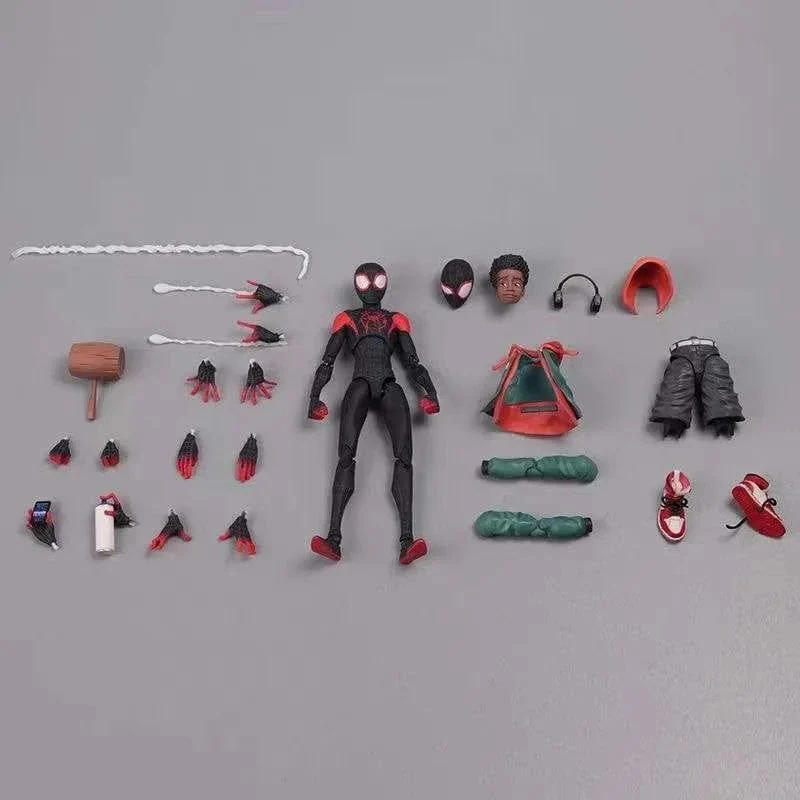 Miles Morales Spider Man Actionfiguren 15 cm Multi-Zubehör Superheld Spiderman Bewegliche Statuen Modell Sammlerstücke
