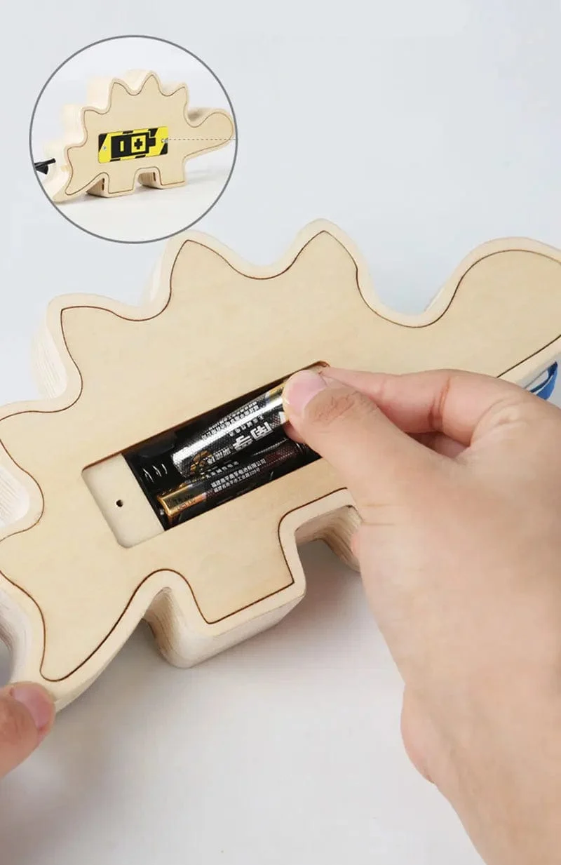Montessori Busy Board Sensorisches Spielzeug aus Holz mit LED-Lichtschalter-Steuerplatine Reiseaktivitäten Kinderspiele für 2–4 Jahre alt