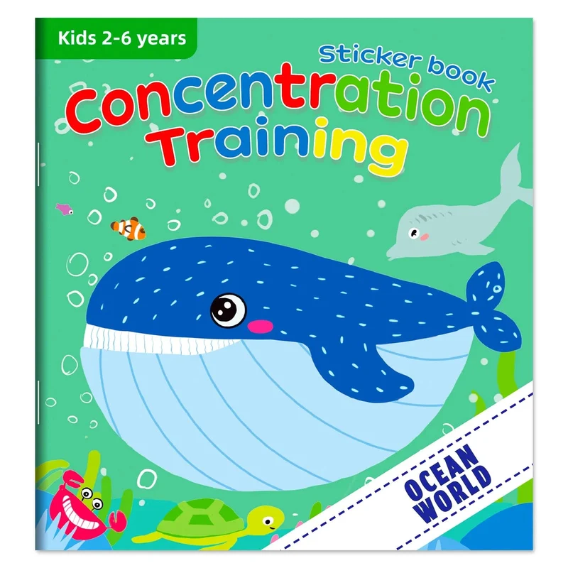 Kognitives Spiel Kawaii Stickerbuch Pädagogisches DIY Hand-on Puzzle Cartoon Tiere Lebenskompetenz Lernen Kleinkindspielzeug für Kinder