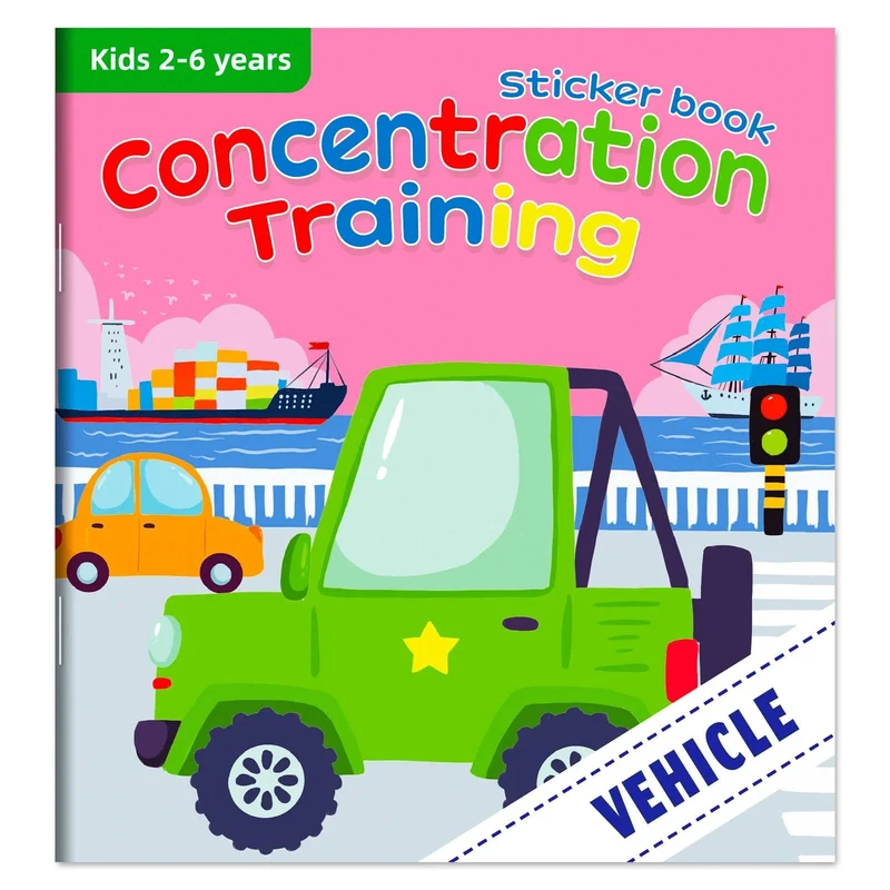 Kognitives Spiel Kawaii Stickerbuch Pädagogisches DIY Hand-on Puzzle Cartoon Tiere Lebenskompetenz Lernen Kleinkindspielzeug für Kinder