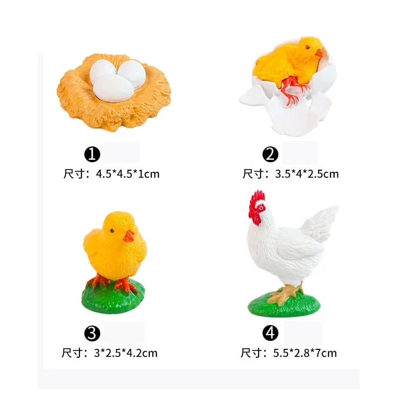 Tier Lebenszyklus Bord Kinder Spielzeug Montessori Lehrmittel Pflanze Tier Wachstumszyklus Modell Set Vorschule kognitiven Spielzeug