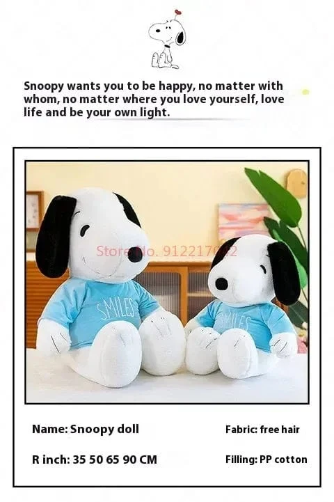 35-65cm Cartoon süße Snoopy Plüsch Spielzeug Kissen Sofa zurück Plüsch Puppe Geschenke für Kinder
