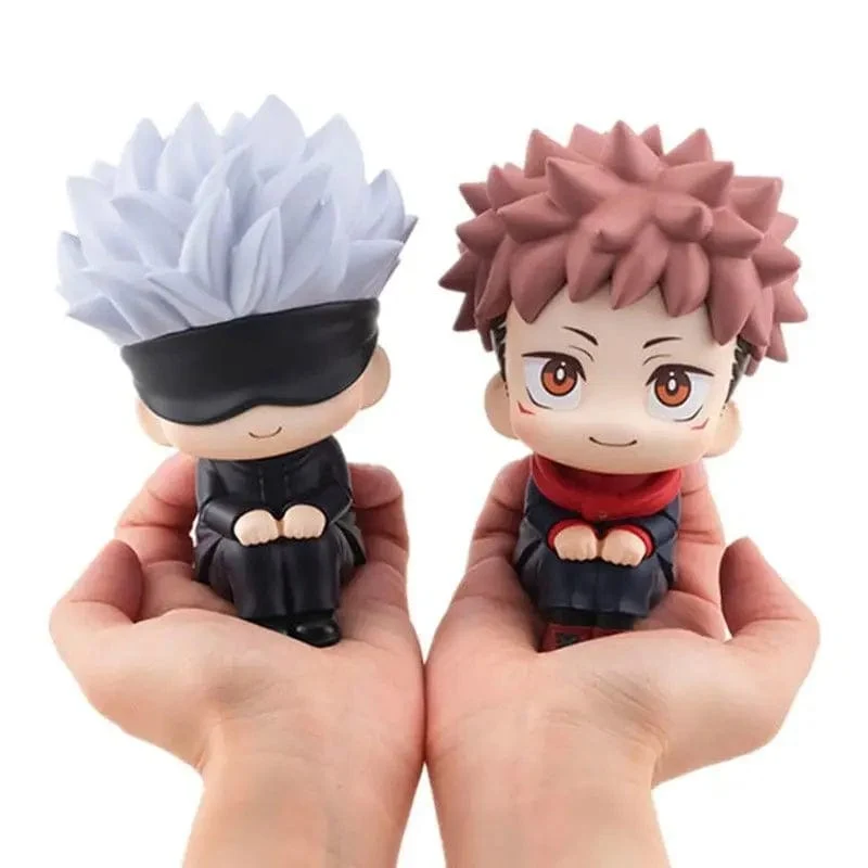 10 cm Q Version Anime Figur Spielzeug Anime Mädchen Jujutsu Kaisen Figur Yuji Itadori Gojo Satori PVC Action Figur Spielzeug Kind Geschenk
