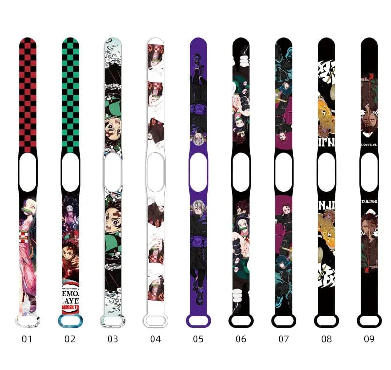 Neue elektronische LED-Uhr von Demon Slayer: Kimetsu No Yaiba, Anime-Figur, Digitaluhr, bedrucktes Silikonarmband, Kindergeburtstagsgeschenke