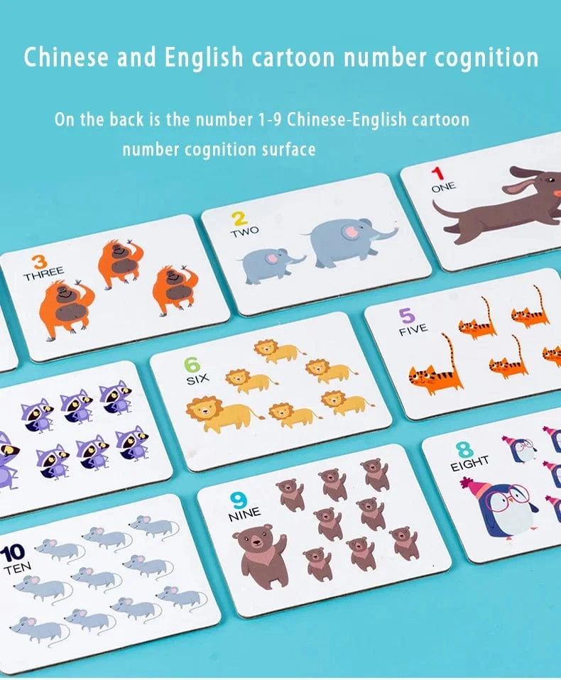 Kinder mathematik lehrmittel, baby zahlen erkennen, arithmetik matching, pädagogisches frühkindliches bildungsspielzeug, Montessori lehre