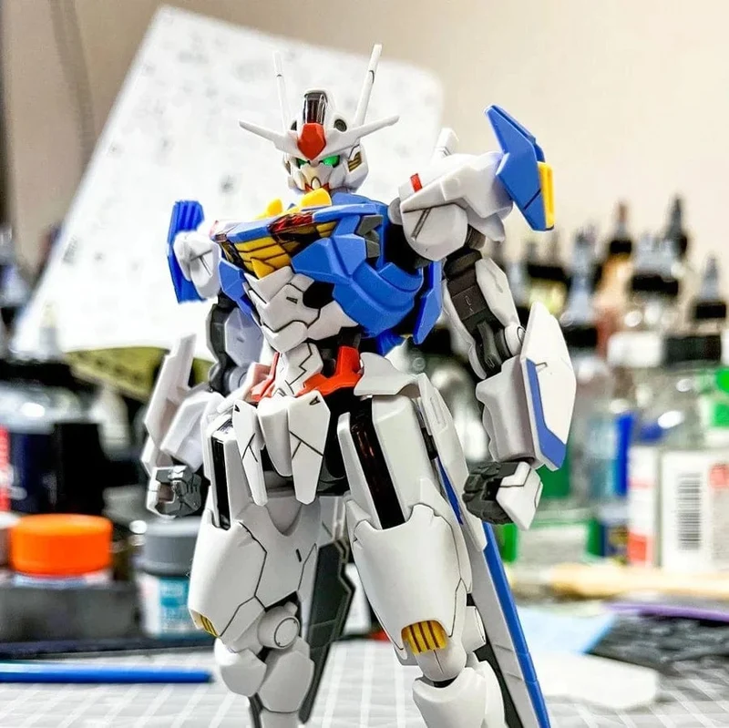 Gundam 1/144 Modell Animation Bandai Action Figur Zusammengebautes Modell Spielzeug Baustein Sammlung Zubehör Kinderspielzeug Geschenk