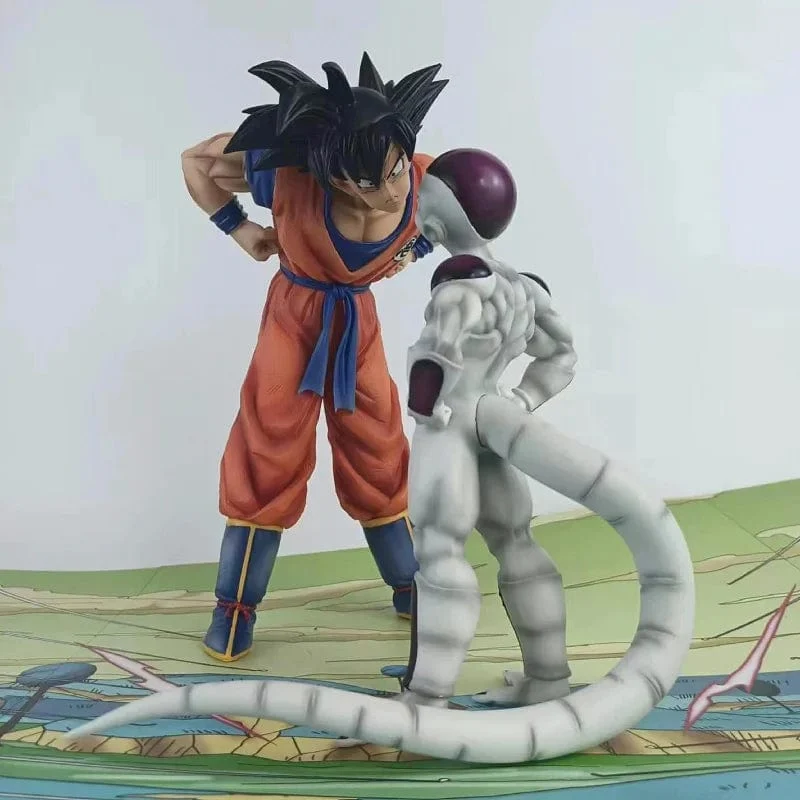 Anime Dragon Ball Z Frieza Vs Son Goku Figur 24CM GK Pvc Action-figuren Statue Sammlung Modell Spielzeug Geschenke