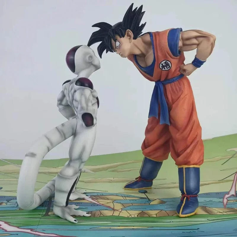 Anime Dragon Ball Z Frieza Vs Son Goku Figur 24CM GK Pvc Action-figuren Statue Sammlung Modell Spielzeug Geschenke