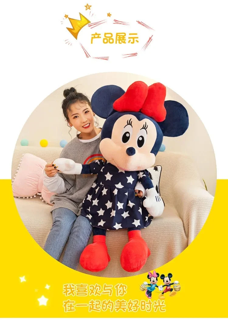 Disney Star Mickey Plüschtier Minnie Puppe Großes Paar Mickey Maus Spielt mit Kinderkissen Puppe Geschenke