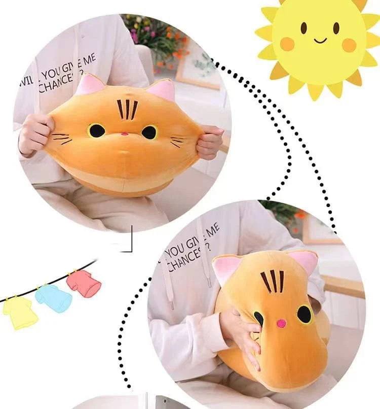 25CM Schöne Cartoon Katze Puppen Gefüllte Weiche Tier Kätzchen Plüsch Kissen Spielzeug Kawaii Weiß Schwarz Katze Geschenk für Jungen Mädchen