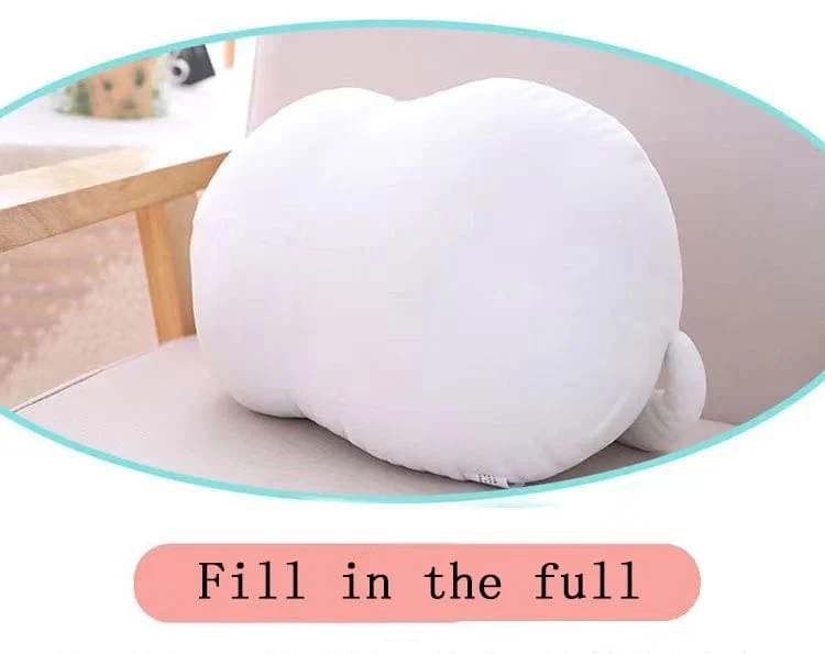 25CM Schöne Cartoon Katze Puppen Gefüllte Weiche Tier Kätzchen Plüsch Kissen Spielzeug Kawaii Weiß Schwarz Katze Geschenk für Jungen Mädchen