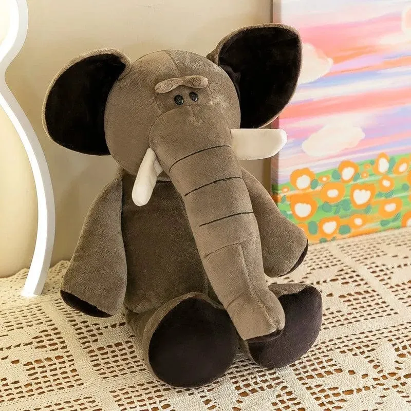 25 cm Ausgestopfter lebensechter Löwe, Tiger, Elefant, Affe, Leopard, Giraffe, Waschbär, Puppe, Simulation, Waldtiere, Plüschtiere für Kinder, Geschenk