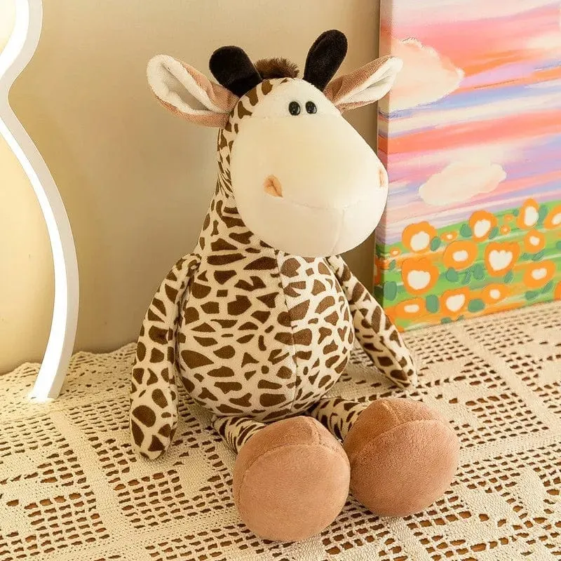 25 cm Ausgestopfter lebensechter Löwe, Tiger, Elefant, Affe, Leopard, Giraffe, Waschbär, Puppe, Simulation, Waldtiere, Plüschtiere für Kinder, Geschenk