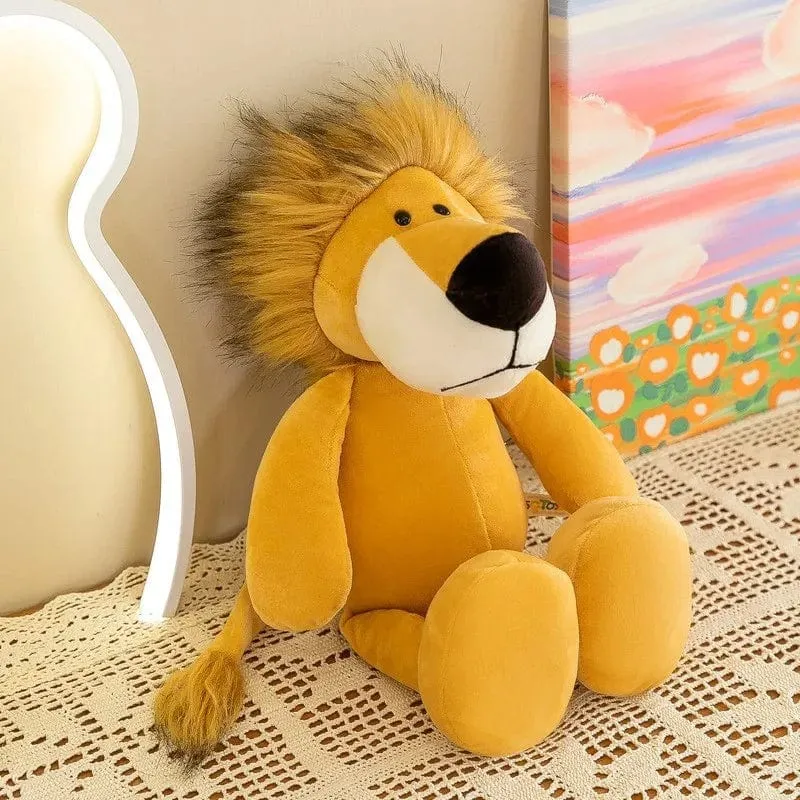 25 cm Ausgestopfter lebensechter Löwe, Tiger, Elefant, Affe, Leopard, Giraffe, Waschbär, Puppe, Simulation, Waldtiere, Plüschtiere für Kinder, Geschenk