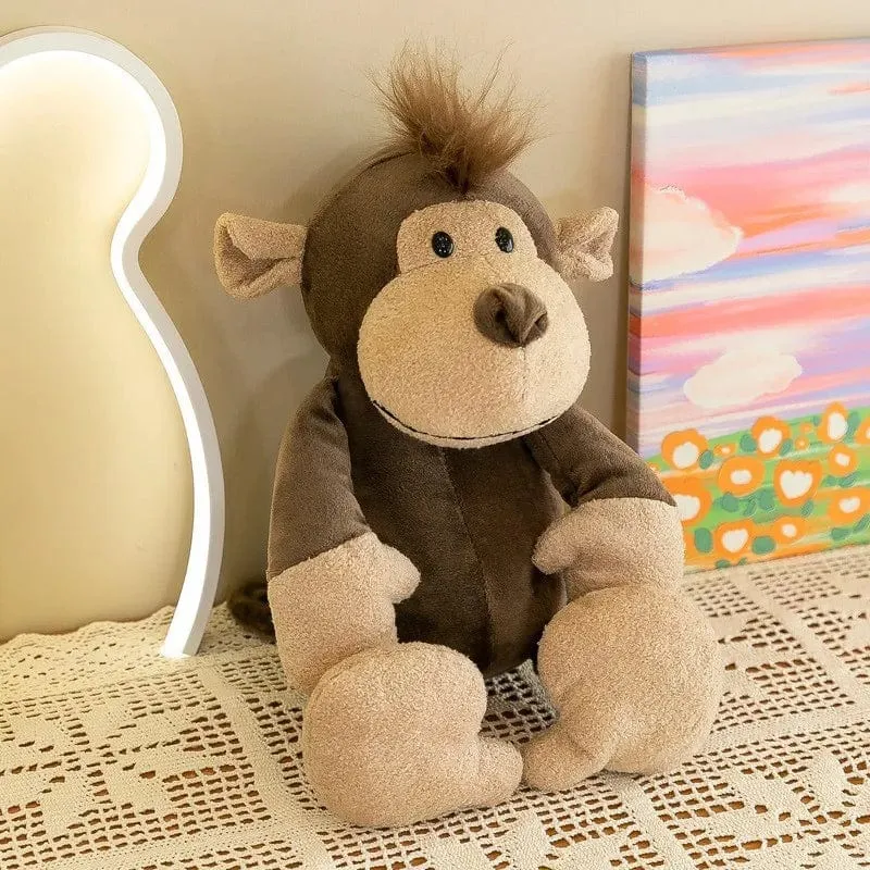 25 cm Ausgestopfter lebensechter Löwe, Tiger, Elefant, Affe, Leopard, Giraffe, Waschbär, Puppe, Simulation, Waldtiere, Plüschtiere für Kinder, Geschenk